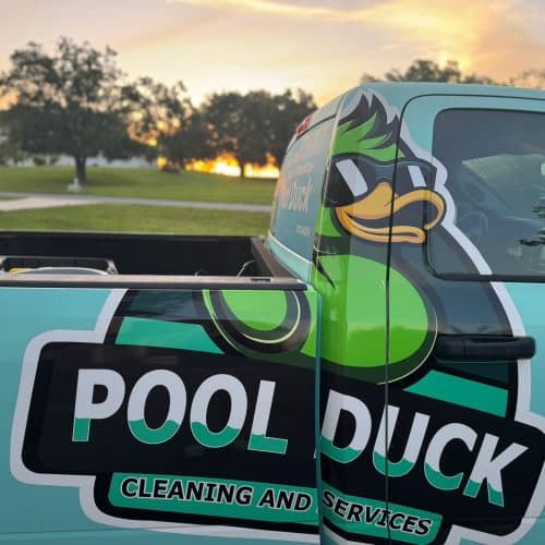 Pool Duck branded truck